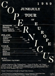 Copernicus Tour of Europe Poster 6/15/1989
